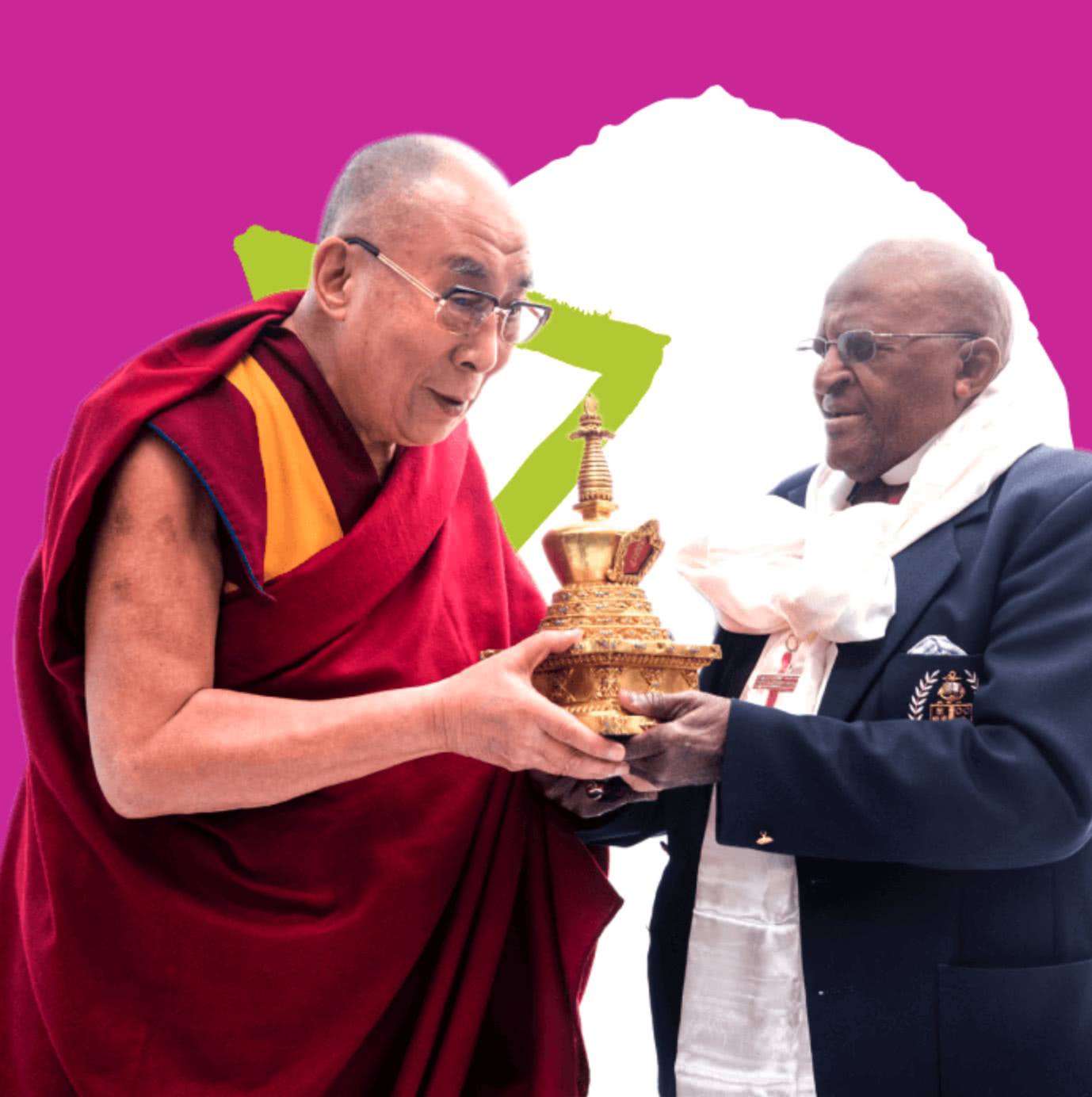 His Holiness the Dalai Lama and Archbishop Desmond Tutu